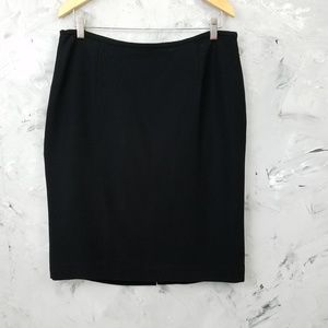 CALVIN KLEIN Black Business Casual Pencil Skirt